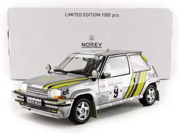 Norev Renault R5 Supercinque Gt Turbo N 9 Rally Costa D'avorio 1989 A.oreille G.thimonier 1:18 185198