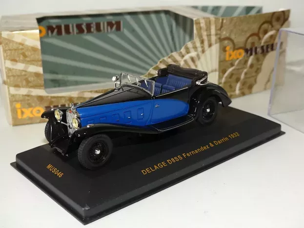 IXO Models Delage D8ss Fernandez & Darrin Cabriolet Open 1932 1:43 MUS046