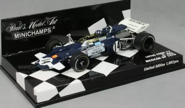 Minichamps Lotus F1 72 Ford N 14 Mexican Gp 1970 Graham Hill 1:43 400700014
