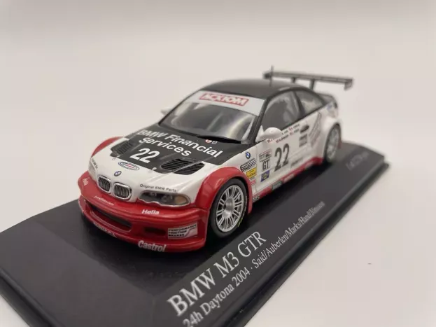 Minichamps Bmw M3 Gtr Alms N 22 24h Daytona Marks Said Auberien Jonsson Hand 1:43 42122