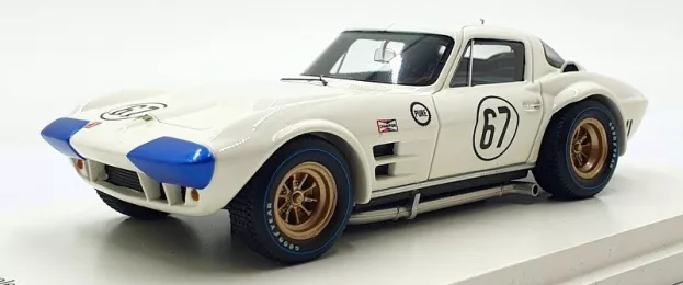 Truescale Chevrolet Corvette Grand Sport Coupe N 67 3rd Road America 500 Miles J.hall R.penske H.sharp 1:43 TSM124322