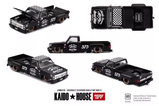 Mini GT Chevrolet Silverado Pick-up N 525 Hot Rod V1 Lhd 1980 1:64 KHMG236