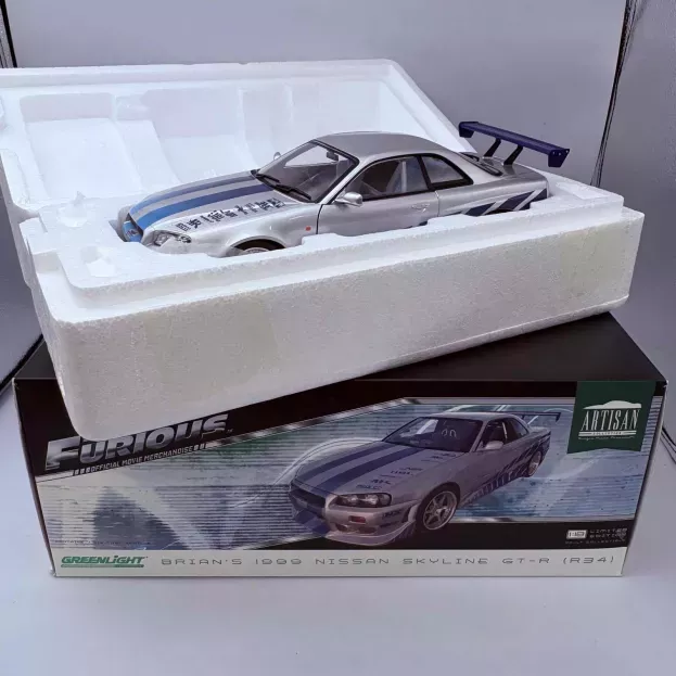 Greenlight Nissan Brian's Skyline Gt-r 1999 Fast & Furious Ii 2003 1:18 19029