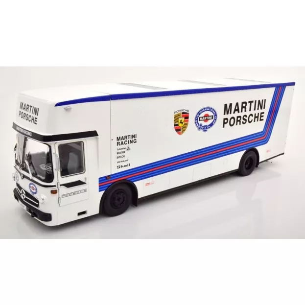 CMR Mercedes O317 Truck Car Transporter Porsche Martini Racing 1968 1:18 CMR154