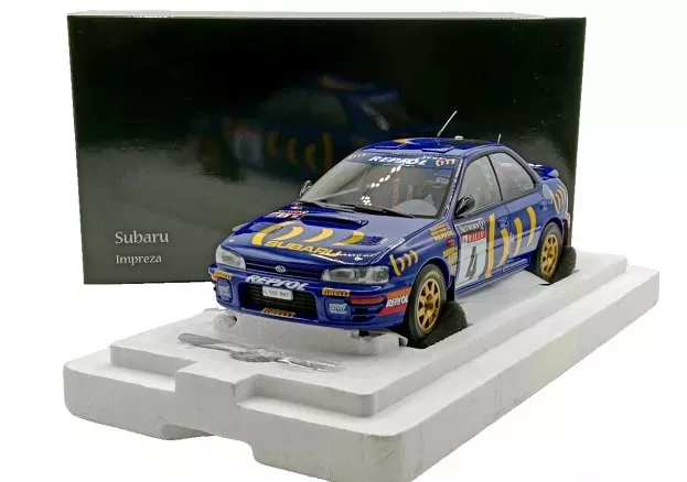 Kyosho Subaru Impreza 555 Repsol N 4 Winner Rally Rac Lombard 1994 C.mcrae D.ringer 1:18 08962A