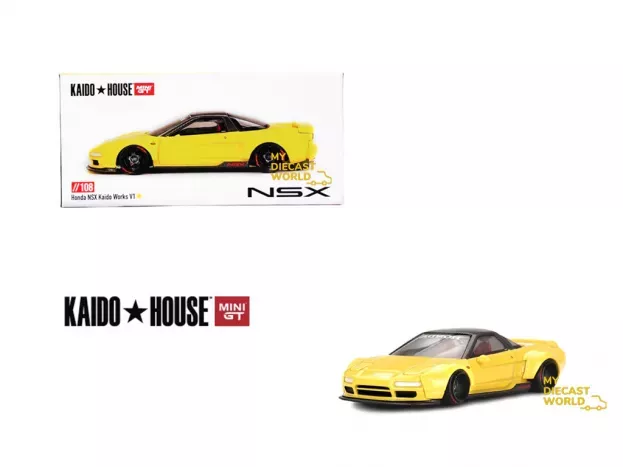 Mini-GT Honda Nsx Kaido Works V1 Coupe 2002 1:64 KHMG108