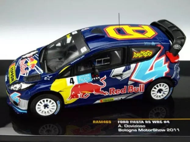 IXO Models Ford Fiesta Rs Wrc Red Bull N 4 2nd Rally Memorial Bettega Motor Show Bologna 2011 Andrea Dovizioso 1:43 RAM465