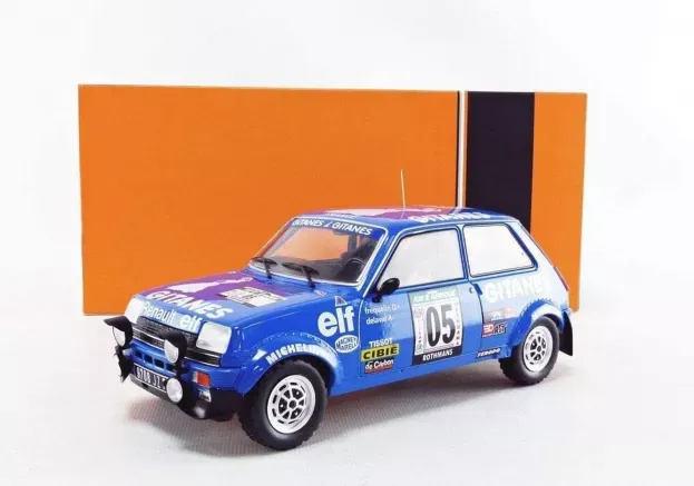 IXO Models Renault R5 Alpine Team Elf Gitanes N 05 Rally Bandama 1978 G.frequelin J.delaval 1:18 18RMC043B