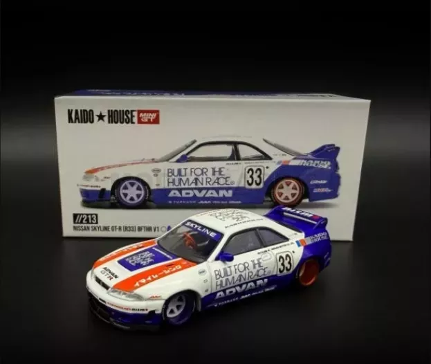 Mini GT Nissan Skyline Gt-r r33 N 33 Racing Bfthr V1 Coupe 1995 1:64 KHMG213