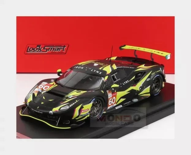 Looksmart Ferrari 488 Gte Iron Lynx Team N 60 24h Le Mans 2021 Raffaele Giammaria Paolo Ruberti Claudio Schiavoni 1:43 LSLM127