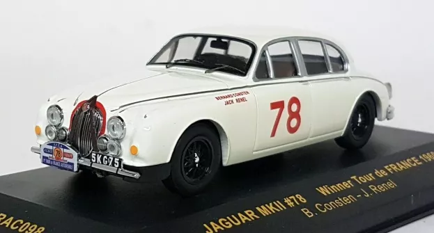 IXO Models Jaguar Mkii N 78 Winner Tour De France 1960 B.consten J.renel 1:43 RAC098