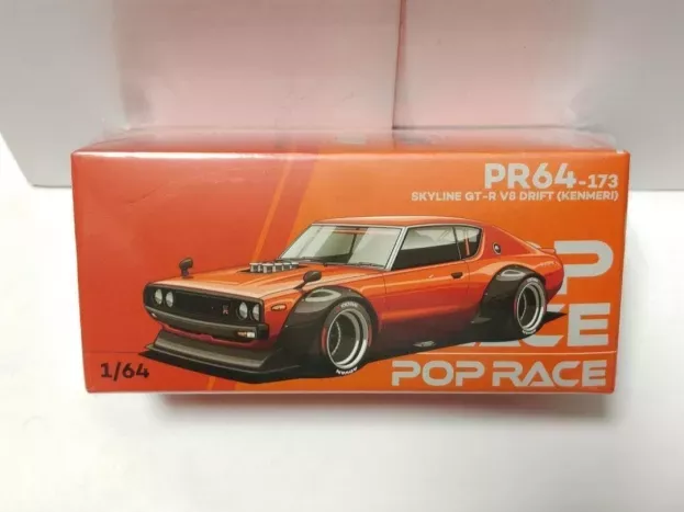 Pop Race Nissan Skyline Gt-r r34 V8 Drift Kenmeri 2007 1:64 PR640173