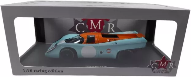 CMR Porsche 917k Team Gulf N 6 Can-am Watkins Glen 1971 B.redman N 93 Can-am Watkins Glen 1971 D.bell 1:18 CMR147