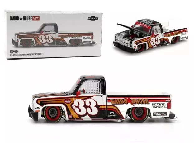 Mini GT Chevrolet Silverado Pick-up N 33 Kaido Works Intimidator V1 1980 1:64 KHMG212
