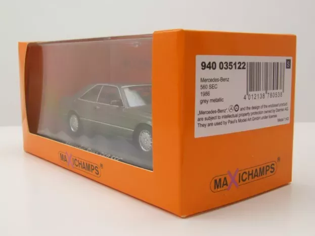 Minichamps Mercedes S-class 560sec c126 1980 1:43 940035122