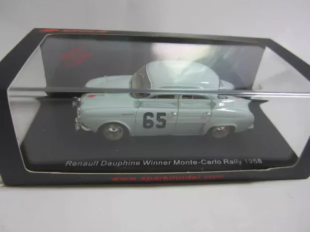 Spark Renault Dauphine N 65 Winner Rally Montecarlo 1958 J.feret G.monraisse 1:43 S5207