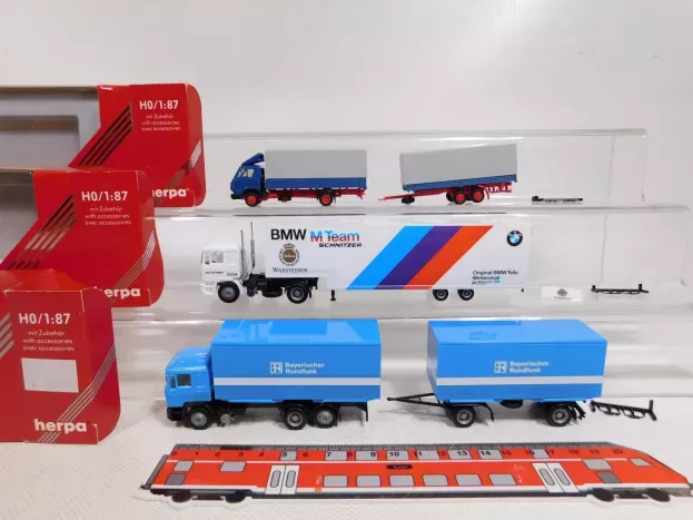 Herpa Man F90 Truck Container Bmw M-team Schnitzer 1980 1:87 859127