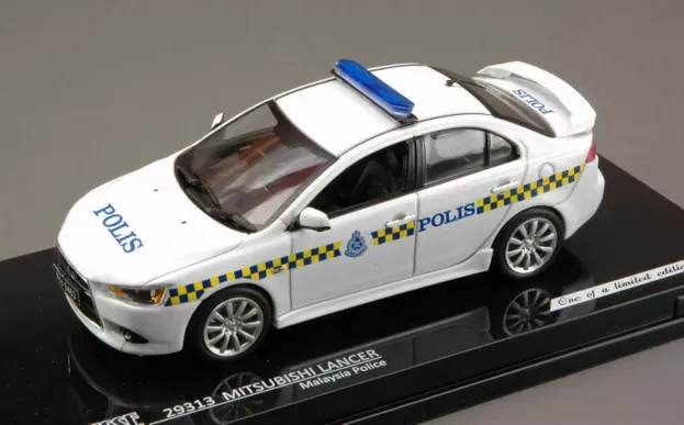 Vitesse Mitsubishi Lancer Malaysia Police Peronda Lebuhraya 2007 1:43 29313