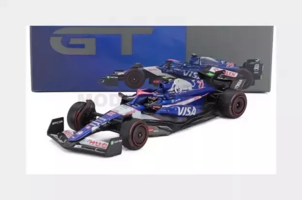 Mini GT Racing Bulls F1 Vcarb-01 Team Visa Cash App N 22 Bahrain Gp 2024 Yuki Tsunoda 1:64 MGT01007-L