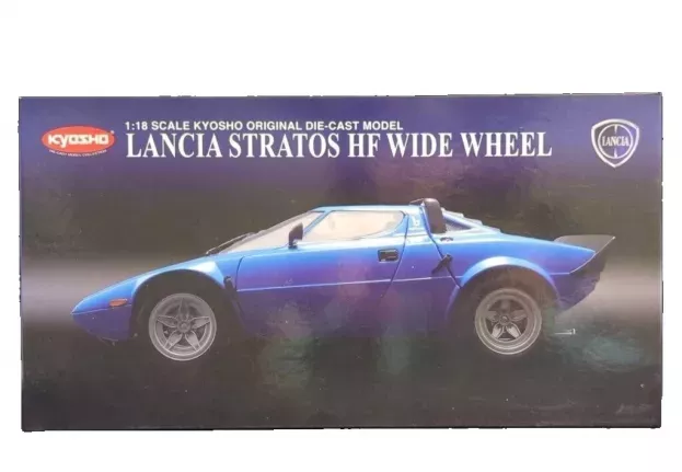 Kyosho Lancia Stratos Hf Bertone Wide Wheel 1973 1:18 08137BL