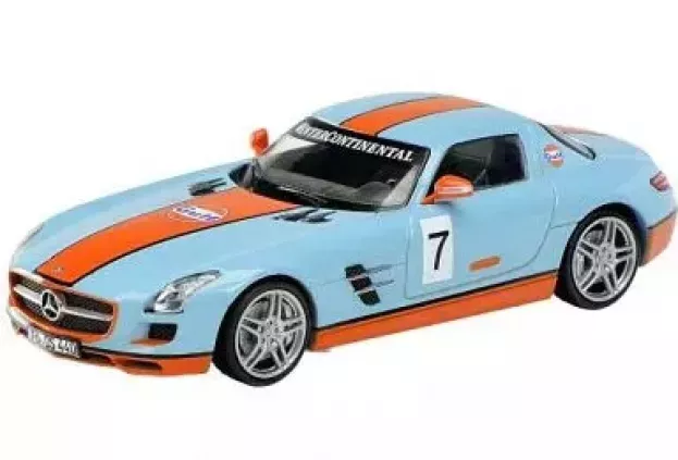 Schuco Mercedes Sls Amg Gulf Coupe N 7 c197 2010 1:43 450755000