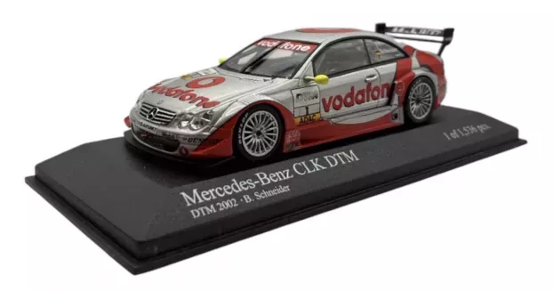 Minichamps Mercedes Clk-class Team Vodafone Amg N 1 Season Dtm 2002 B.schneider 1:43 400023201