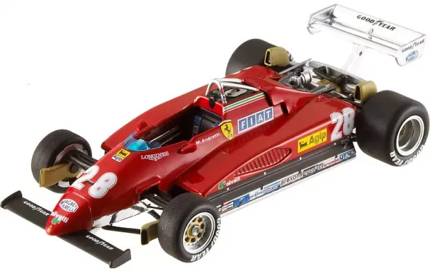 Hot Wheels Ferrari F1 126c2 N 28 Italy Gp 1982 Mario Andretti 1:43 T6939