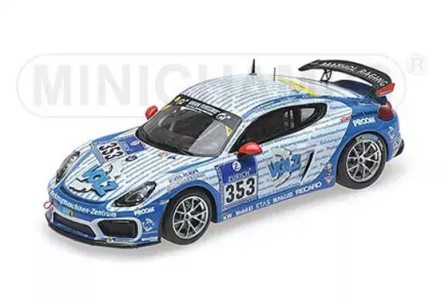 Minichamps Porsche Cayman Gt4 Team Clubsport N 353 24h Nurburgring 2016 Keilwerth Wawer Assman 1:43 437166153
