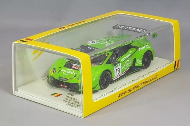 Spark Lamborghini Huracan Gt3 N 19 Grt Team Grasser Racing 24h Spa 2017 R.ineichen r.gianmaria E.perez Compac 1:43 SB296