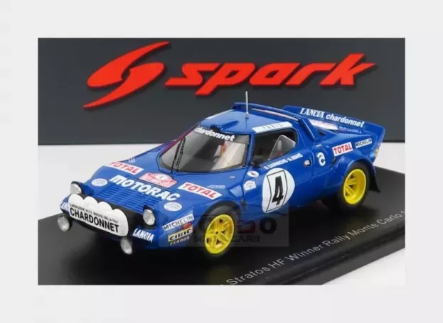 Spark Lancia Stratos Hf night Version N 4 Winner Rally Montecarlo 1979 Bernard Darniche Alain Mahe 1:43 S9096