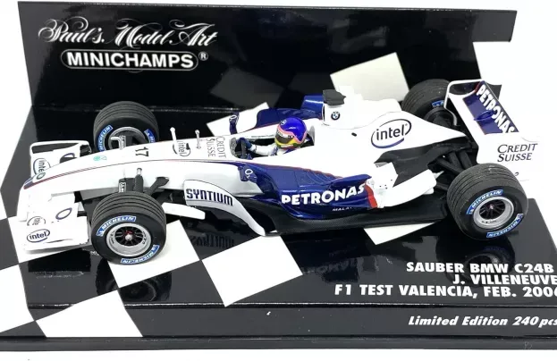Minichamps Sauber F1 C24b Team Bmw N 17 Test Valencia Gp 2006 J.villeneuve 1:43 400060903