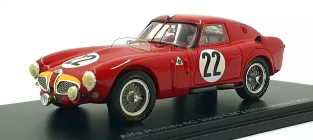 Spark Alfa Romeo 6c 3000 Cm N 22 24h Le Mans 1953 J.m. Fangio O.marimon 1:43 S4703