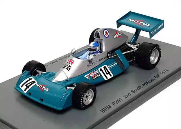 Spark Brm F1 P201 N 14 2nd South African Gp 1974 Jean Pierre Beltoise 1:43 S4796