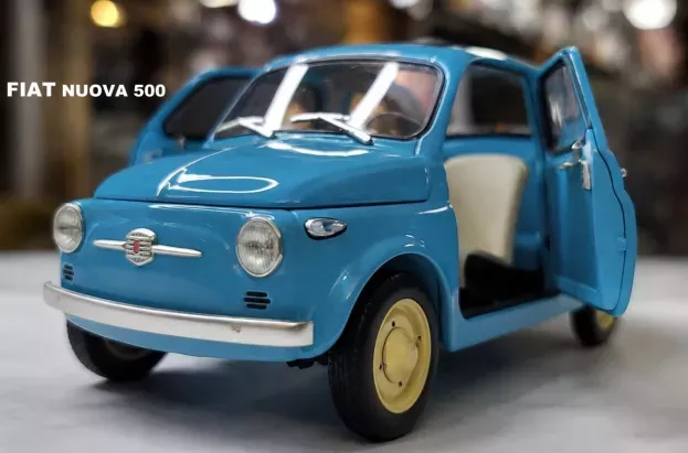 Kyosho Fiat 500 D Cabriolet Open 1960 1:18 08966LB