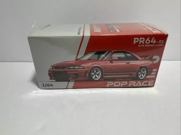 Pop Race Nissan Skyline Gt-r r33 400r Coupe 1997 1:64 PR640091