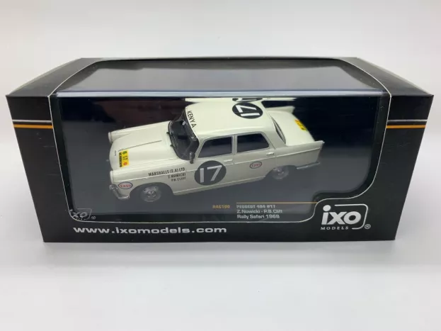IXO Models Peugeot 404 N 17 Winner Rally East African Safari 1968 N.abe N.nowicki P.cliff 1:43 RAC100
