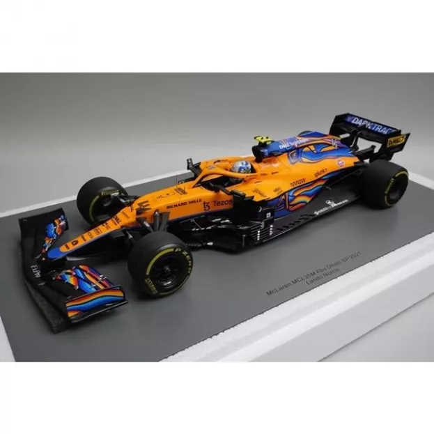 Spark Mclaren F1 Mcl35l Team Mclaren N 4 7th Abu Dhabi Gp 2021 Lando Norris 1:18 18S608