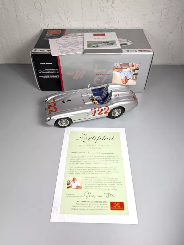 CMC Mercedes-Benz 300 SLR Mille Miglia 722 1955 Sir Stirling Moss 1:18 M-072