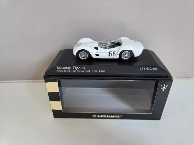 Minichamps Maserati Tipo 61 Birdcage N 66 Nassau Trophy 1960 J.hall 1:43 400601266
