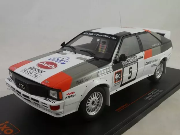 IXO Models Audi Quattro N 5 Rally 1000 Lakes 1982 S.blomqvist B.cederberg 1:18 18RMC094B.20