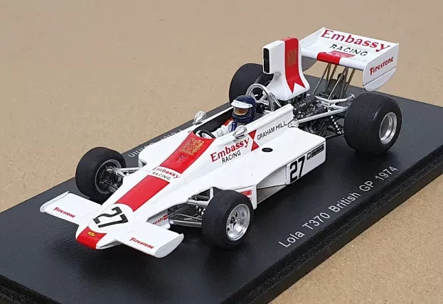 Spark Lola F1 T370 N 27 British Gp 1974 Peter Gethin 1:43 S4355