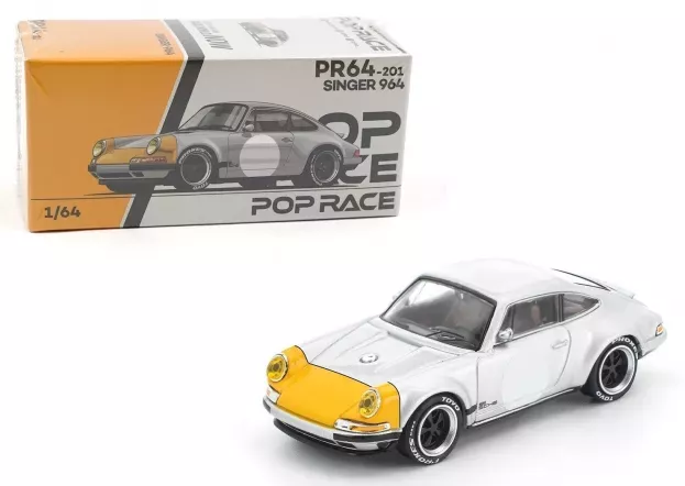 Pop Race Porsche 911 930 Singer Coupe 1973 1:64 PR640201