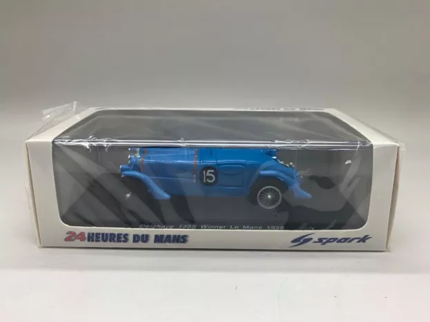 Spark Delahaye 135cs 3.6l Spider N 15 Winner 24h Le Mans 1938 E.chaboud J.tremoulet 1:43 43LM38