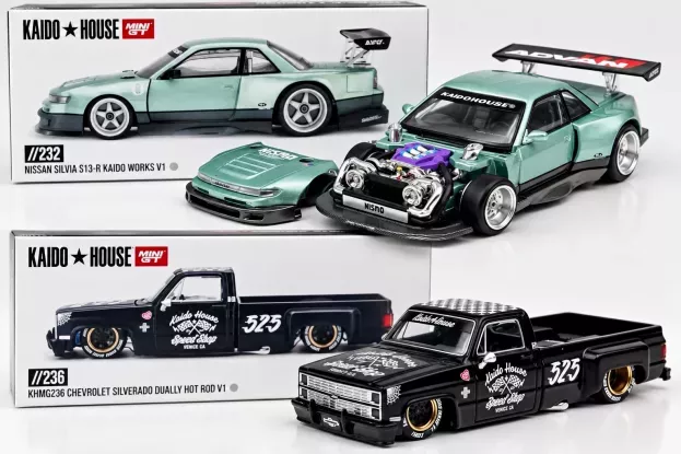 Mini GT Nissan Silvia s13 Kaido Works V1 Coupe 1991 1:64 KHMG232