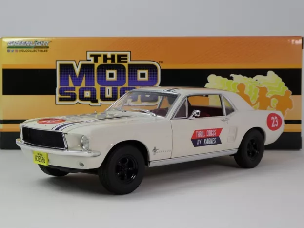 Greenlight Ford Mustang Coupe N 23 Thrill Circus By Karnes 1967 The Mod Squad 1:18 13639