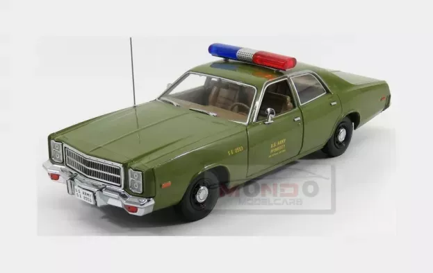 Greenlight Plymouth Fury U.s. Army Military Police 1977 A-team 1:18 19053