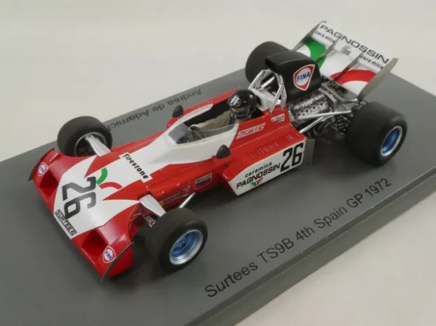 Spark Surtees F1 Ts9b N 26 Spain Gp 1972 A.de Adamich 1:43 S3994