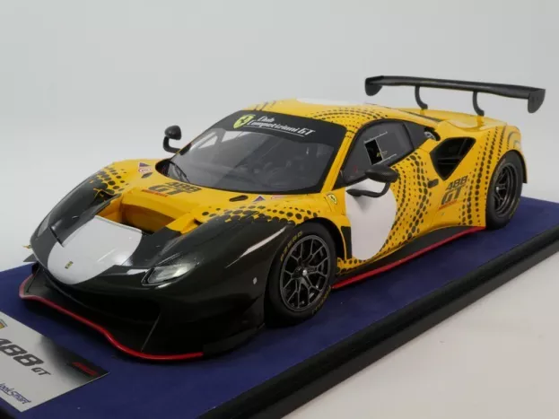 Looksmart Ferrari 488 Gt Modificata Club Competizioni Gt 2020 Con Vetrina With Showcase 1:18 LS18RC014