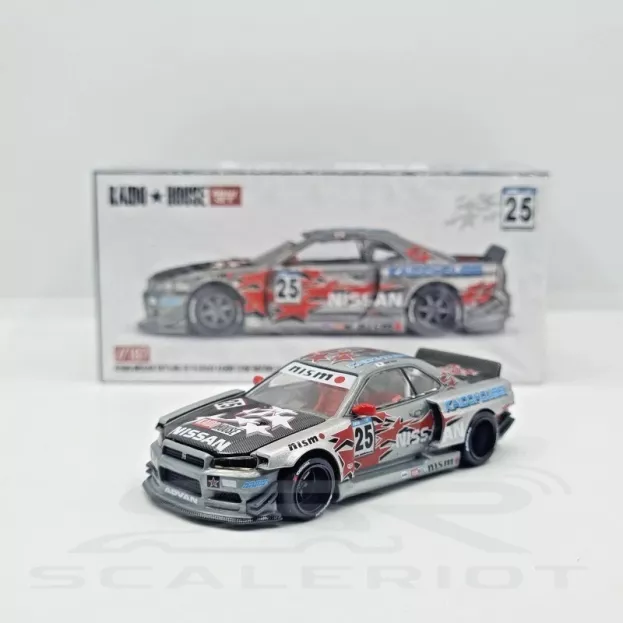Mini GT Nissan Skyline Gt-r r34 N 25 Kaido Star Racing V1 1999 1:64 KHMG197