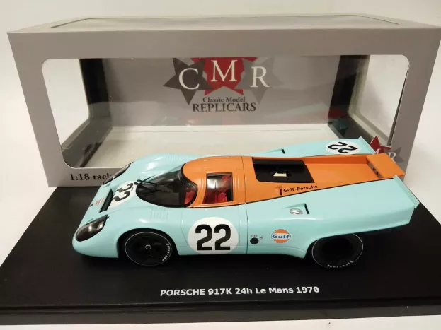 CMR Porsche 917k Team John Wyer Automotive Engineering Gulf N 22 24h Le Mans 1970 D.hobbs M.hailwood 1:18 CMR129